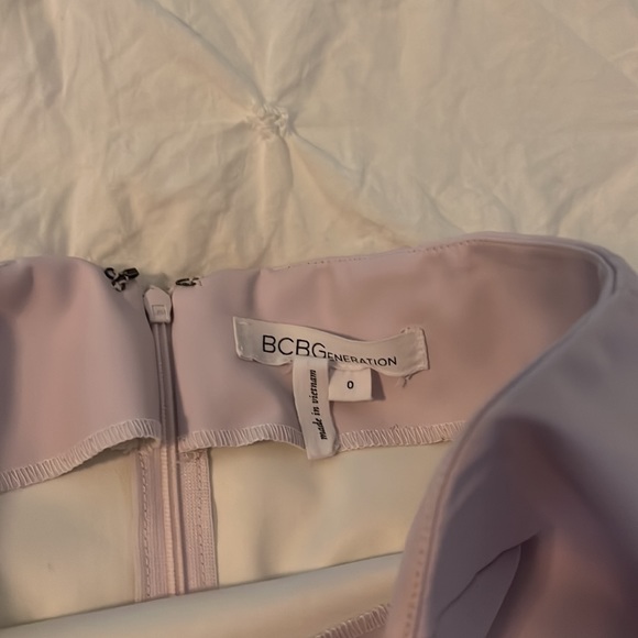 BCBG faux leather pastel pink mini skirt - Picture 4 of 4